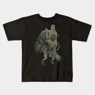 private military union buster mech. Kids T-Shirt